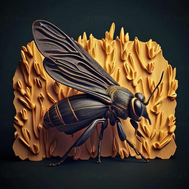 3D модель Helophilus trivittatus (STL)